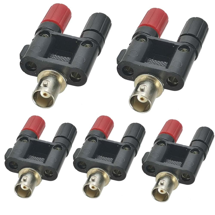 5pcs BNC Female Jack To Dual Banana Female Jack RF Adapter Coaxial Connector, BNC Female to Dual Banana Female 5pcs BNC Female Jack To Dual Banana Female Jack RF Adapter Coaxial Connector, BNC Female to Dual Banana Female
